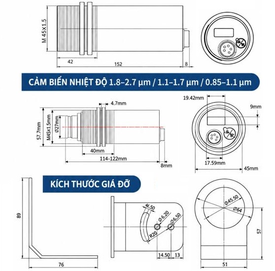 kích thước cảm biến